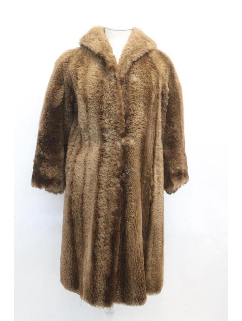 Mint Natural Sheared Raccoon Racoon Fur Coat Jacket Women Woman Size 4 Petite